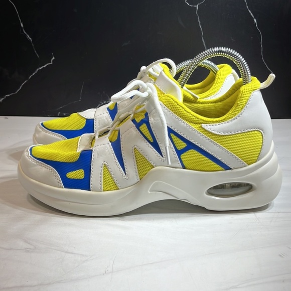 Unbranded Men’s Sneaker White/Yellow sz 9 - Picture 2 of 8